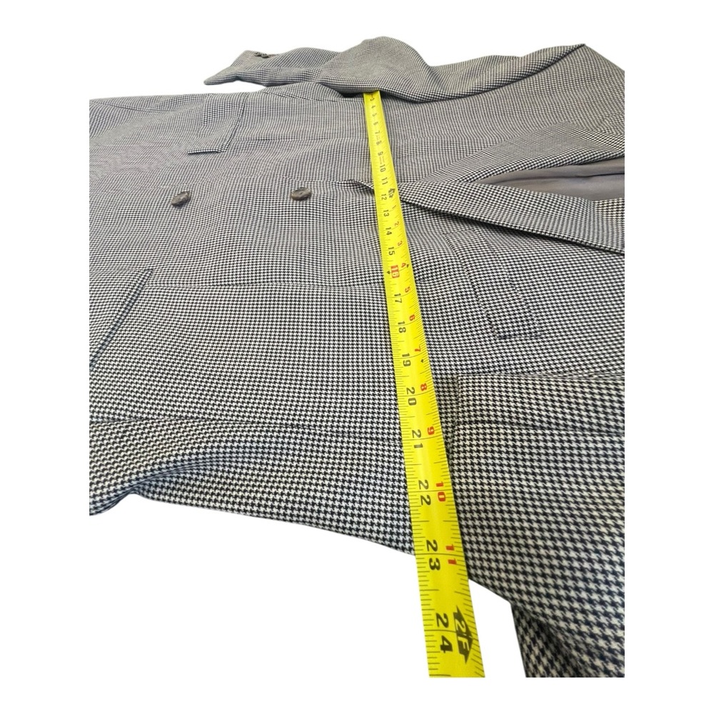 POLO M RALPH LAUREN Mens  Brown Houndstooth Wool Jacket Blazer Size 42R - Picture 9 of 13